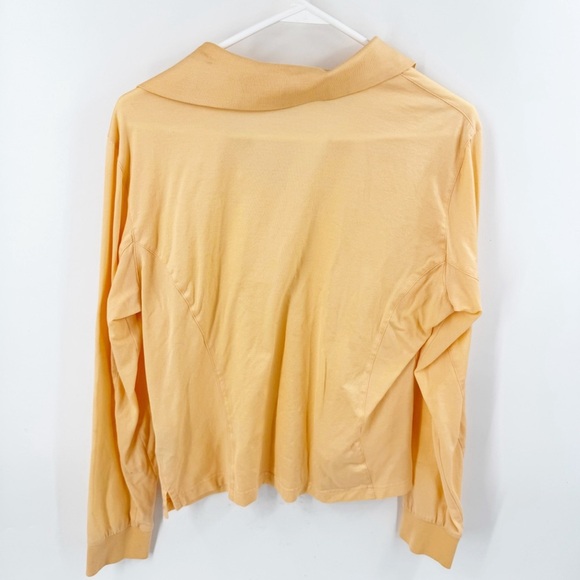 ✅ ST. JOHN LONG SLEEVE PULLOVER GOLF SHIRT ORANGE SIZE LARGE LOGO ON COLLAR - Picture 5 of 6